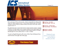 Tablet Screenshot of internationalclaimservice.com